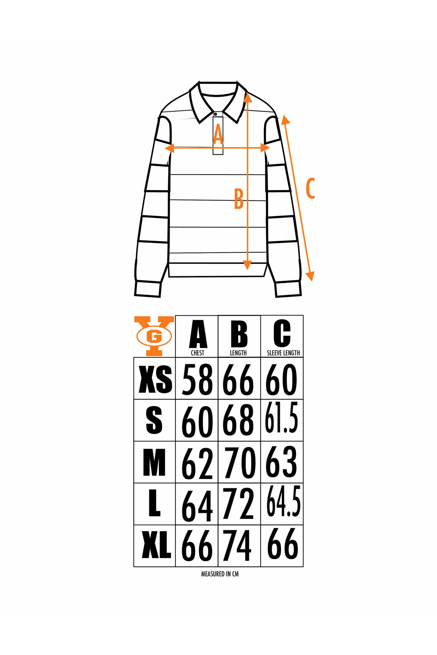 YG POLO LONGSLEEVE (WHITE & RED)