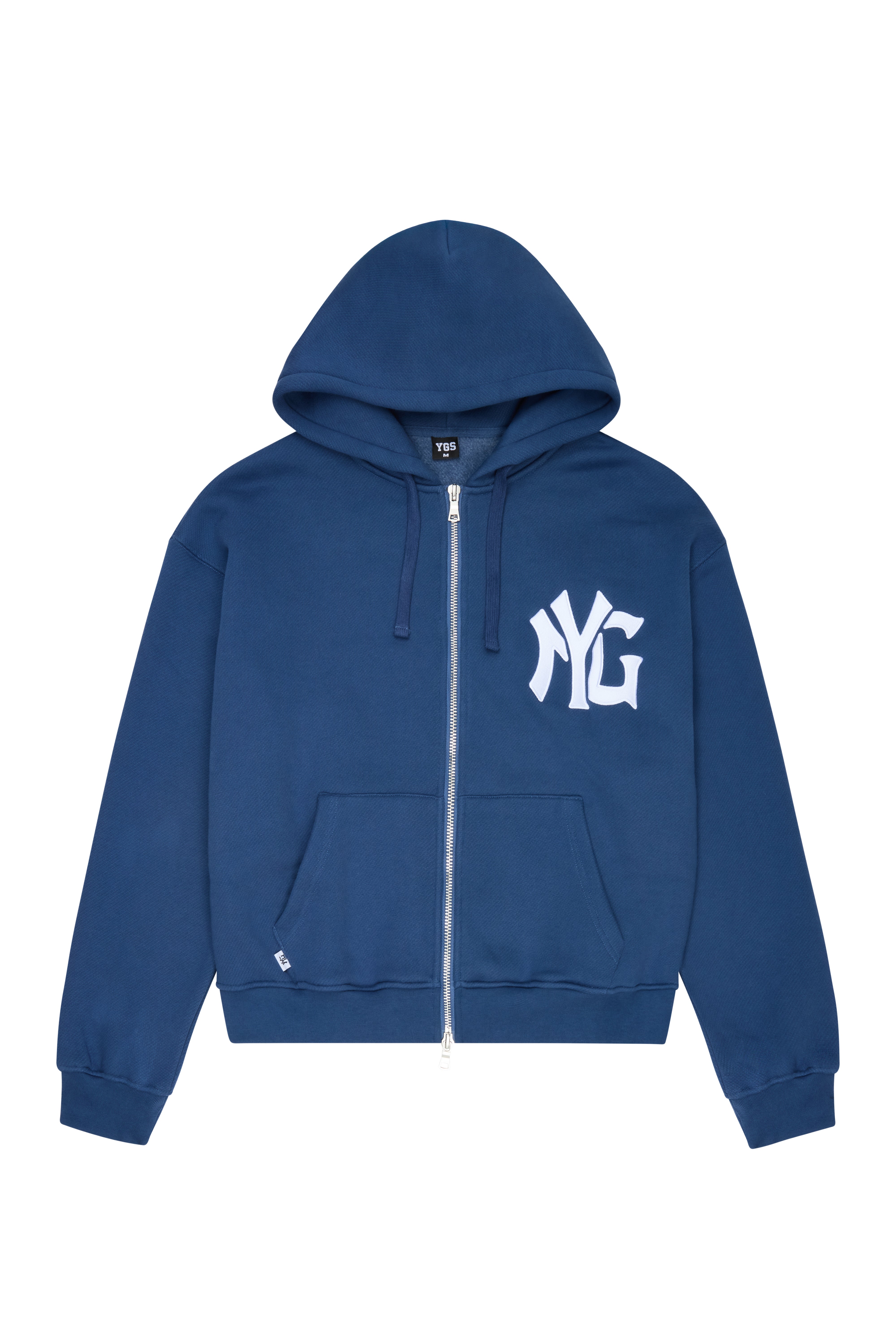 N-YG ZIP-UP HOODIE (ROYAL BLUE) – YGSTUDIOS