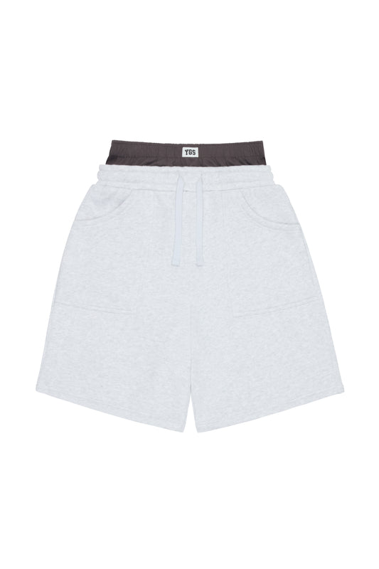 YGS SHORTS (HEATHER GREY)