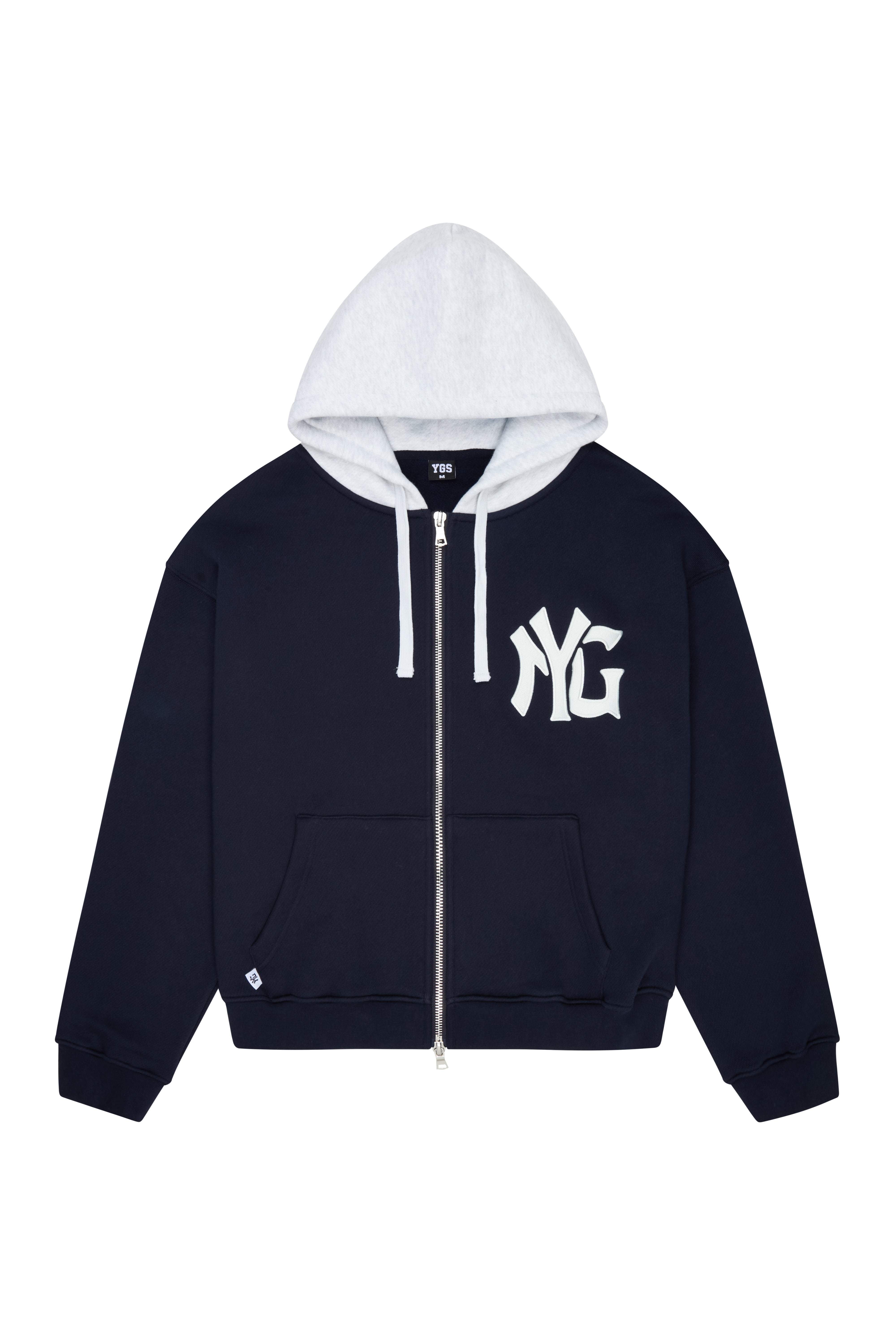 N-YG ZIP-UP HOODIE (NAVY) – YGSTUDIOS