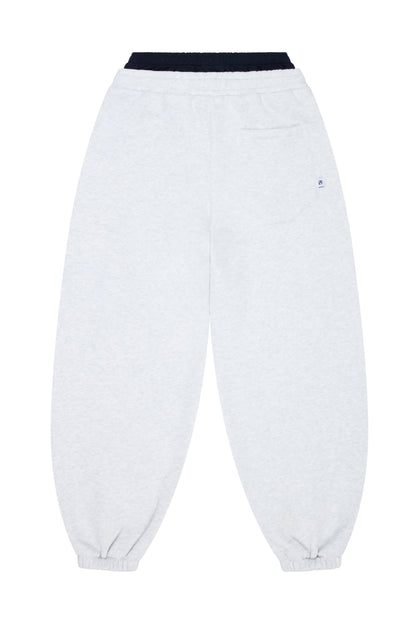 N-YG CUFFED SWEATS (HEATHER GREY)