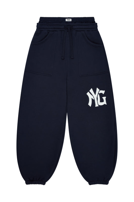 N-YG CUFFED SWEATS (NAVY)
