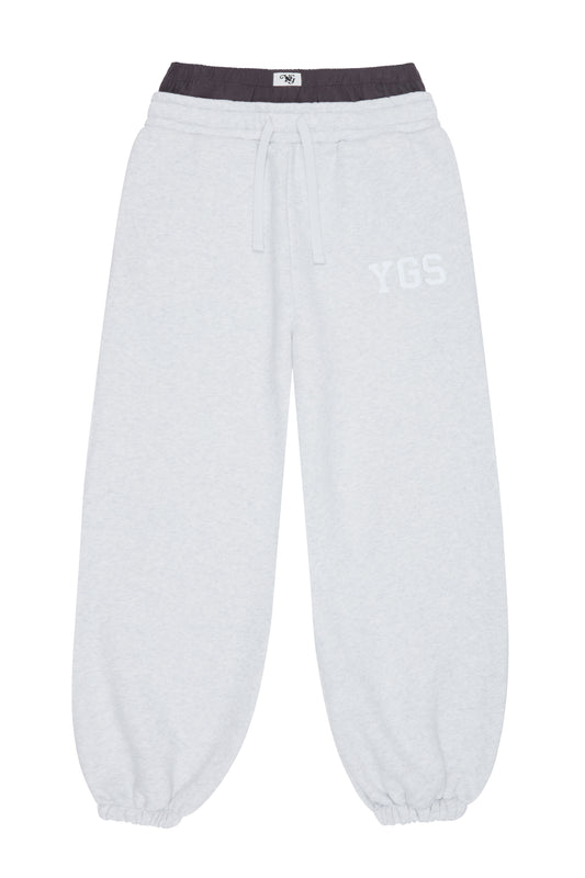 YGS SWEATS CUFFED (HEATHER GREY)
