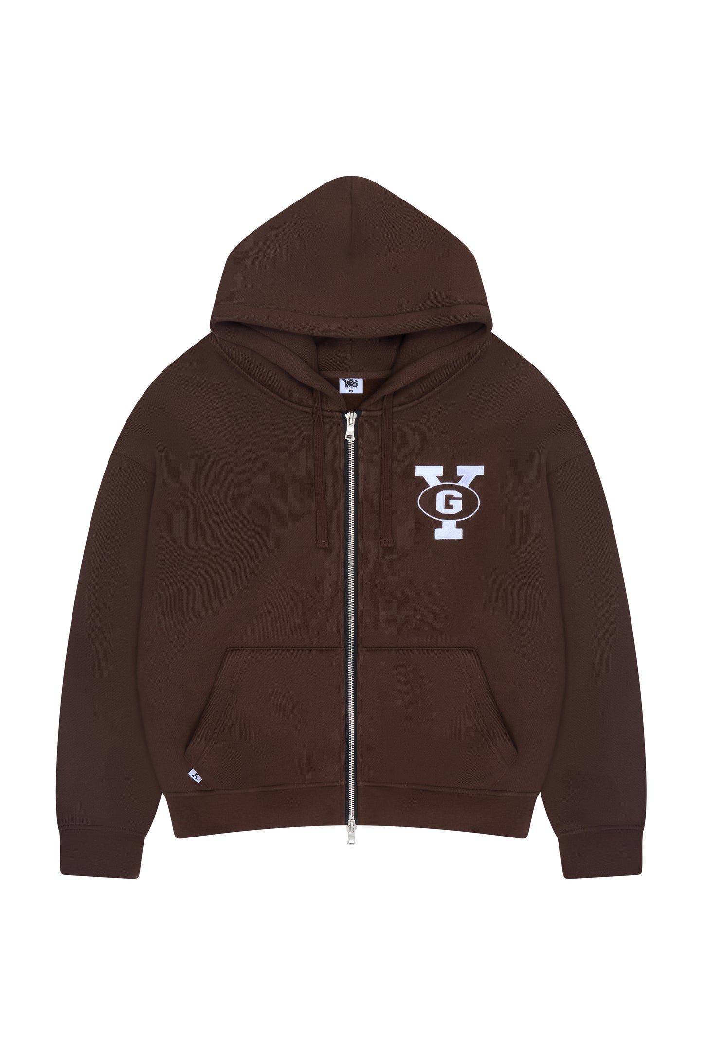 YG ZIP-UP HOODIE (BROWN)