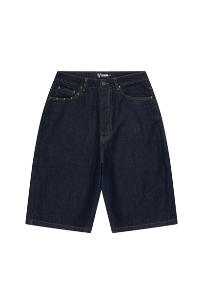 YG STUD RAW DENIM SHORTS