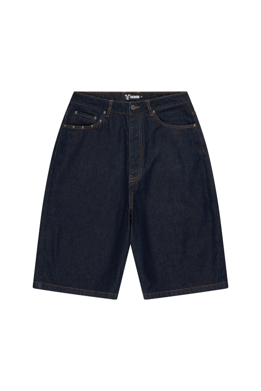 YG STUD RAW DENIM SHORTS